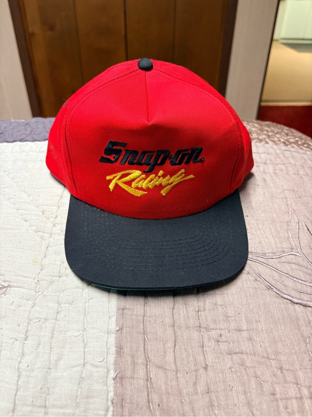 Snap-on Racing Red and Black Snapback Hat